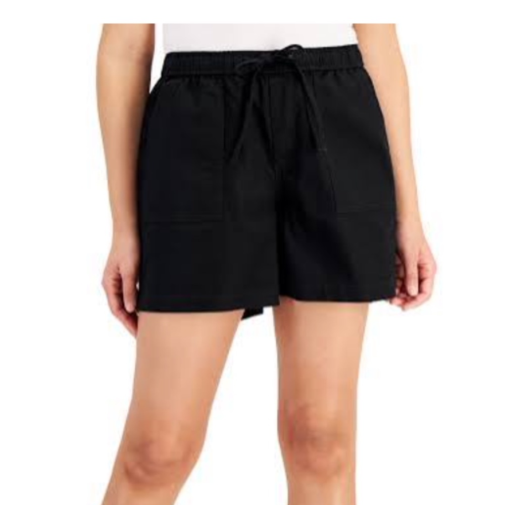 Gottex Basic Shorts Woman's Small,Drawstring Elastic Waist,Color Black W/Pockets